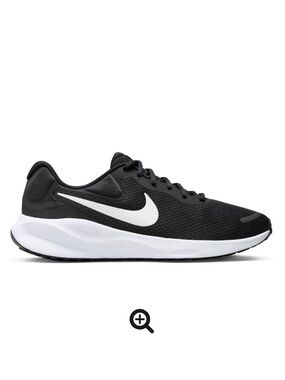 New NIB Nike Revolution 7 - Black & White Men's sneakers shoes Sz 13